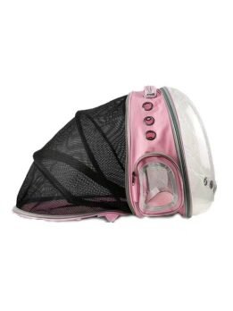Pink Transparent Pet Bag Space Capsule Pet Backpack 103-45065 www.petclothesfactory.com