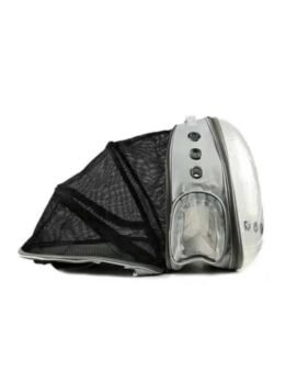Gray Transparent Pet Bag Space Capsule Pet Backpack 103-45066 www.petclothesfactory.com