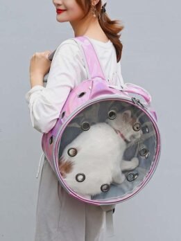 PU Transparent pet bag Cat bag backpack 103-45091 www.petclothesfactory.com