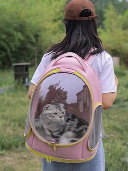 Oxford Transparent Pet Bag Cat bag Backpack 103-45096 www.petclothesfactory.com