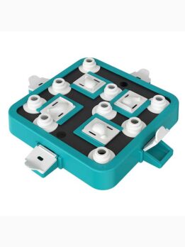 Patent-Designed Chessboard IQ Dog Puzzle Toy - Adjustable Level 1-4 Challenge