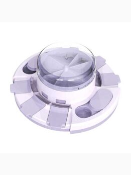 Self-Dispensing Dog Puzzle Toy with Snack Storage & Press-to-Release Function
