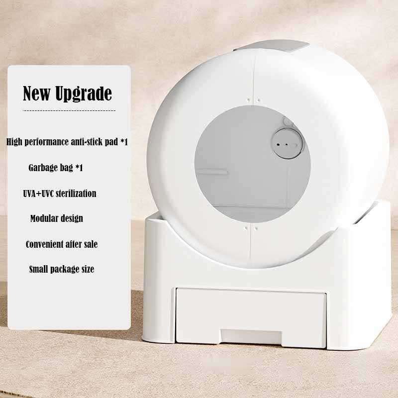 Multiple Cats Smart Lavatory White Automatic Self-Cleaning Cat Litter Box App Controlled with Health Monitoring 116-5907 Pet Products Factory, OEM Manufacturer, Supplier, Agent www.petclothesfactory.com Smart Cat litter box, Cat Litter Box, Cat Litter Box & Accessories, Cat Litter Box And Accessories