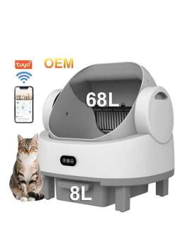 Wholesale APP Control Automatic Cat Litter Box with Safety Sensors Self Cleaning Litter Box for Multiple Cats 116-5909 Pet Products Factory, OEM Manufacturer, Supplier, Agent www.petclothesfactory.com Smart Cat litter box, Cat Litter Box, Cat Litter Box & Accessories, Cat Litter Box And Accessories