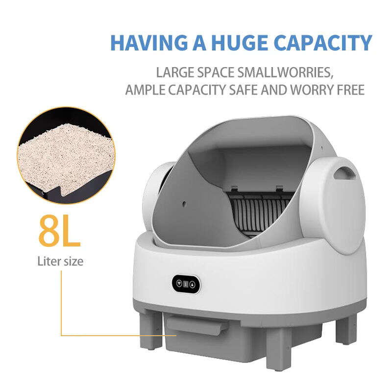 Wholesale APP Control Automatic Cat Litter Box with Safety Sensors Self Cleaning Litter Box for Multiple Cats 116-5909 Pet Products Factory, OEM Manufacturer, Supplier, Agent www.petclothesfactory.com Smart Cat litter box, Cat Litter Box, Cat Litter Box & Accessories, Cat Litter Box And Accessories