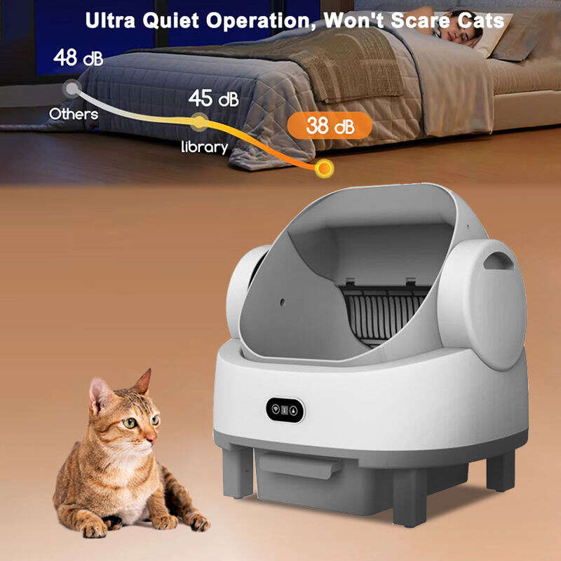 Wholesale APP Control Automatic Cat Litter Box with Safety Sensors Self Cleaning Litter Box for Multiple Cats 116-5909 Pet Products Factory, OEM Manufacturer, Supplier, Agent www.petclothesfactory.com Smart Cat litter box, Cat Litter Box, Cat Litter Box & Accessories, Cat Litter Box And Accessories