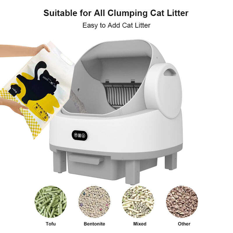 Wholesale APP Control Automatic Cat Litter Box with Safety Sensors Self Cleaning Litter Box for Multiple Cats 116-5909 Pet Products Factory, OEM Manufacturer, Supplier, Agent www.petclothesfactory.com Smart Cat litter box, Cat Litter Box, Cat Litter Box & Accessories, Cat Litter Box And Accessories