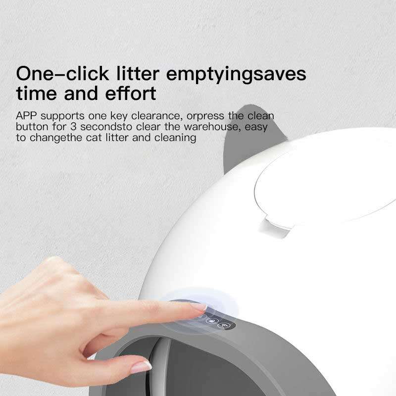 Wholesale Custom Intelligent APP Control Extra Large Pet Waste Disposal Automatic Self-Cleaning Smart Cat Toilet Litter Box For Cats 116-5910 Pet Products Factory, OEM Manufacturer, Supplier, Agent www.petclothesfactory.com Smart Cat litter box, Cat Litter Box, Cat Litter Box & Accessories, Cat Litter Box And Accessories