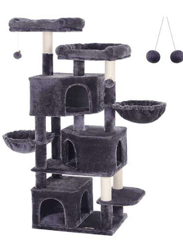 Large 64.57” Multi-Level Wood Cat Tree Tower Activity Center With Cozy Condo Hammock Perches Scratching Posts for Multiple Cats 105-62076 Pet Products Factory, OEM Manufacturer, Supplier, Agent www.petclothesfactory.com cat trees scratcher, bog cat tree, cat tower tree dropshipping, mushroom cat tree, purple cat tree, cat trees and scratching post, cat tree house, cat climbing tree house tower, minimalistic cat tree, cheese cat trees, cat tree tower large, cat christmas tree, cat-tree-dropshipping, cat tree for indoor cats, cat tree custom, wall-mounted cat tree, cat tree real wood, tree for big cats, wholesale cat trees, cat tree dropshipping, high quality cat tree, plastic cat tree, tree for cats 140cm, cat tree forest, custom cat tree tall, rope for cat tree, fabric for cat tree, rattan cat tree, luxury cat tree massive, simple cat tree, cat tree modern, cat tree cute, mau cat tree, cat tree wall, cat tree castle, large cat tree tower, high cat tree, 54 cat tree, cherry blossoms cat tree, cat tree 1 pieces, magic forest cat tree, cat tree house free shipping, modern wooden luxury cat tower tree, wooden cat furniture tree cat, basket cat tree, indoor stimulation tree for cats, luxury pet wooden cat tree, cute cat tree, cat tree with leaves, bookcase cat tree, real wood cat tree, pink cat tree, cat wooden tree, small cat trees, palm cat tree, luxury cat tree house, large cat tree house, cactus cat tree, lidl cat trees, cat tree parts, cat tree xl, cat wood tree, tree cat scratcher, flower cat tree, cat tree,