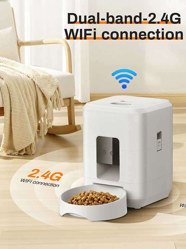 Wholesale OEM 2L White Pet Cat Dog Smart Feeder Product direct Pet products factory Manufacturer and Supplier Agent 131-23508 Pet Products Factory, OEM Manufacturer, Supplier, Agent www.petclothesfactory.com Wholeasle Amazon food feeder double meal feeder pet smart feeder