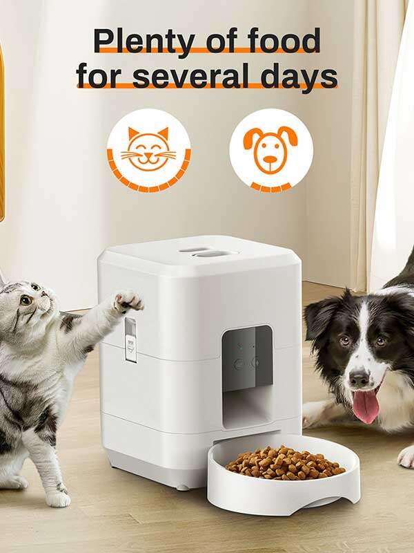 Wholesale OEM 2L White Pet Cat Dog Smart Feeder Product direct Pet products factory Manufacturer and Supplier Agent 131-23508 Pet Products Factory, OEM Manufacturer, Supplier, Agent www.petclothesfactory.com Wholeasle Amazon food feeder double meal feeder pet smart feeder